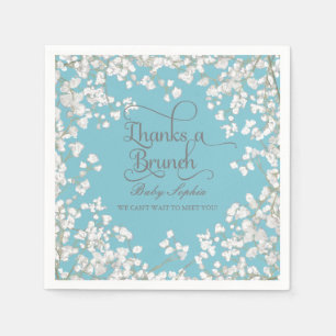 Serviette Jetable Baby shower de piscine déco bébé souffle couronne 