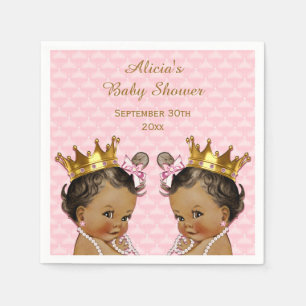 Serviette Jetable Baby shower de princesse Twins Quilted ethnique