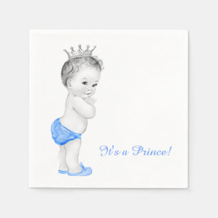 Serviette Jetable Baby Shower du Prince Bleu Sucré