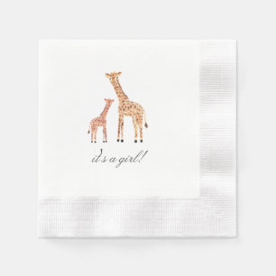 Serviette Jetable Baby shower Giraffe