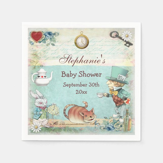 Serviette Jetable Baby shower personnalisé de la haine (Devant)
