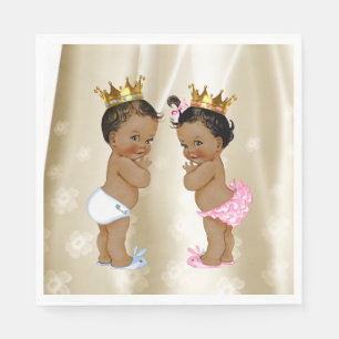 Serviette Jetable Baby shower Prince et Princesse