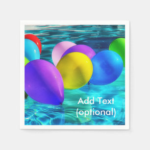 Serviette Jetable Ballons dans les serviettes de papier de piscine