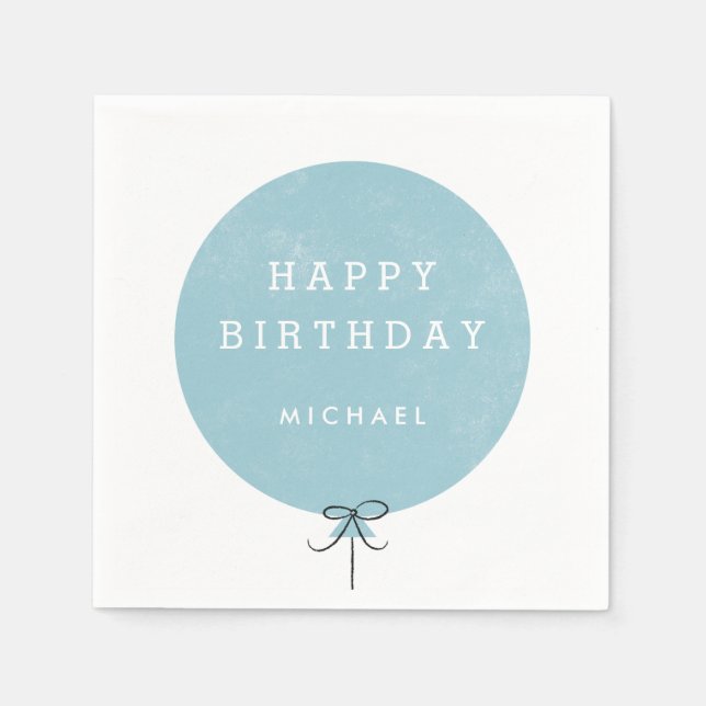 Serviette Jetable Balloon Party Napkin - Sky (Devant)