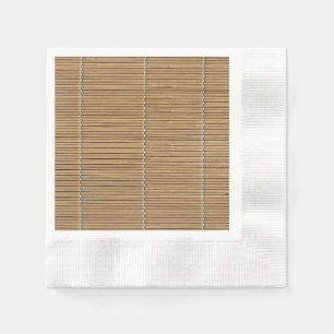 Serviette Jetable Bambou Mat Standard Cocktail Papier Napkin