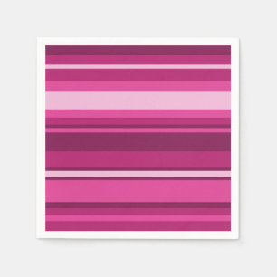 Serviette Jetable Bandes de Fuschia