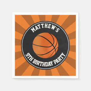 Serviette Jetable Basketball Party Papier Cocktail Napkins