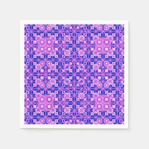 Serviette Jetable Batik tribal - nuances de pourpre
