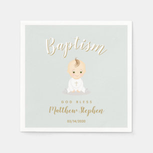 Serviette Jetable Bébé de baptême