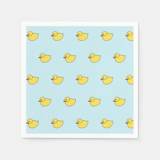 Serviette Jetable Bébé Jaune Canards Canards Canards Douche Partie s (Devant)