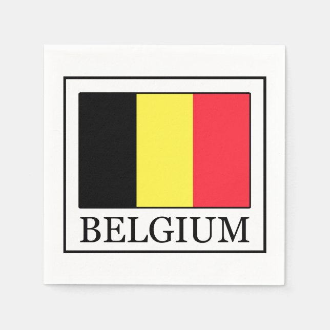Serviette Jetable Belgique (Devant)