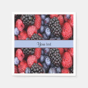 Serviette Jetable Berries mixtes