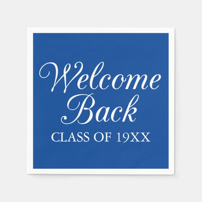 Serviette Jetable Bienvenue Classe de retour (Devant)