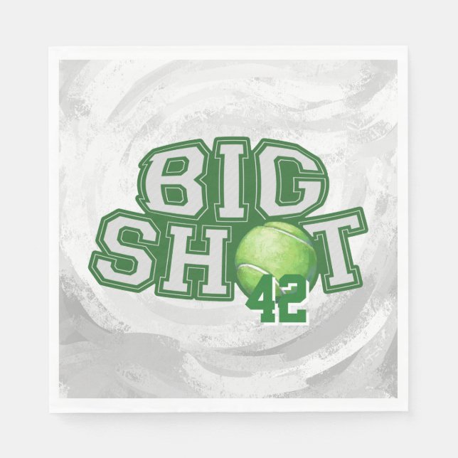 Serviette Jetable Big Shot Tennis Ball (Devant)