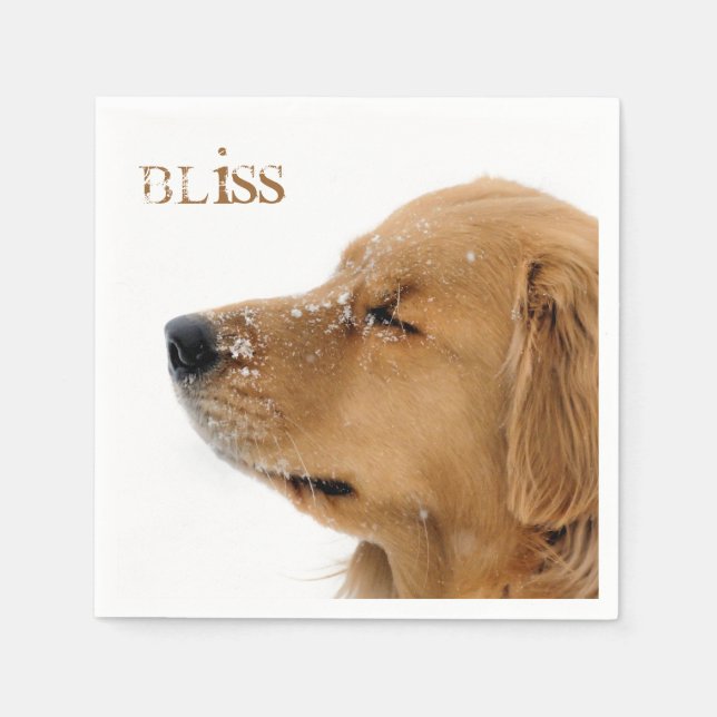 Serviette Jetable Bliss Golden Retriever (Devant)