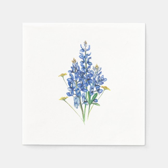 Serviette Jetable Bluebonnets (Devant)