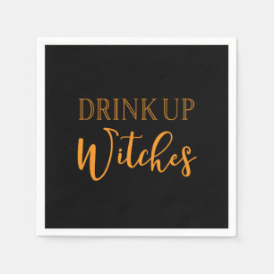 Serviette Jetable Boire des sorcières Drôle Halloween serviettes