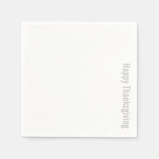 Serviette Jetable Bon thanksgiving simple