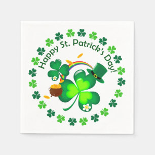 Serviette Jetable Bonne Saint Patrick's Day