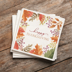 Serviette Jetable Bounty d'automne Thanksgiving