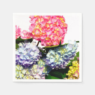 Serviette Jetable Bouquet Hydrangea