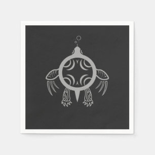 Serviette Jetable Bulles de tortues marines