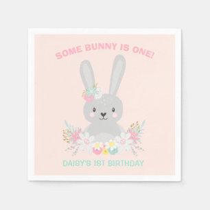 Serviette Jetable Bunny Anniversaire de fête Napkin un peu de lapin