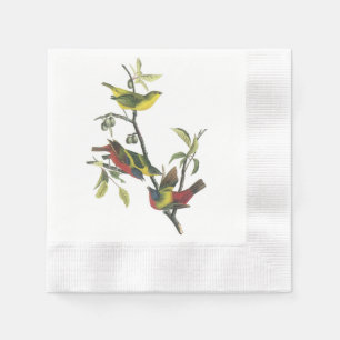 Serviette Jetable Bunting peint par Audubon