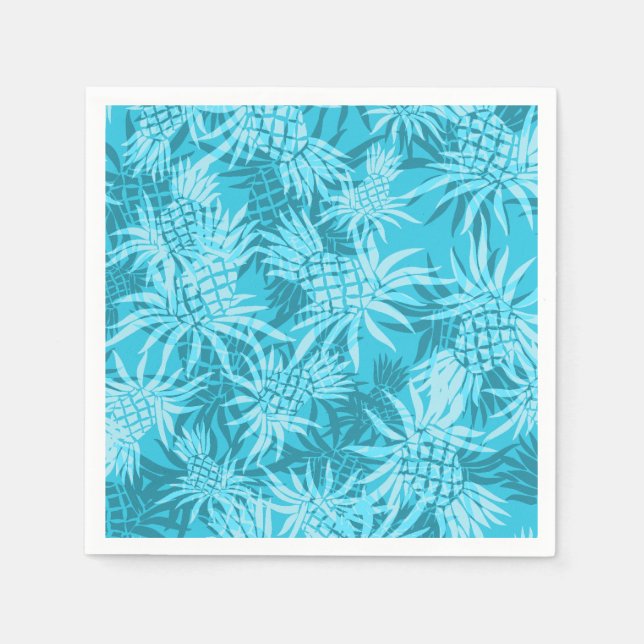 Serviette Jetable Camo d'ananas Hawaiian Tropical (Devant)