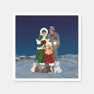 Serviette Jetable Carols de Christmas