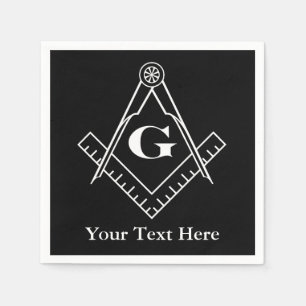 Serviette Jetable Carré et boussole avec entrée G