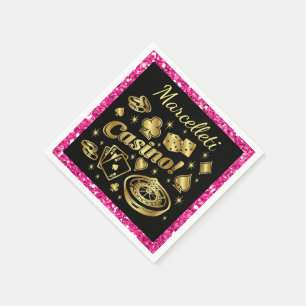 Serviette Jetable Casino Party Napkins