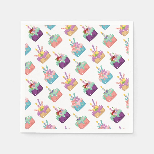 Serviette Jetable Célébration des gâteaux (Devant)