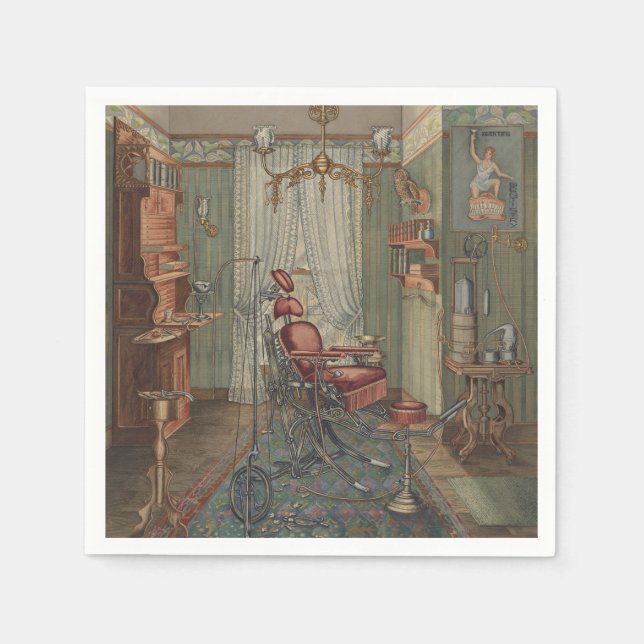 Serviette Jetable Chaise dentaire Salle d'opération Bureau des denti (Devant)