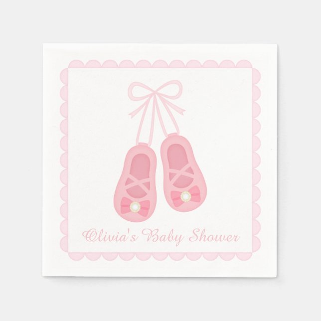 Serviette Jetable Chaussures fille mignonne Ballerina Fournitures de (Devant)
