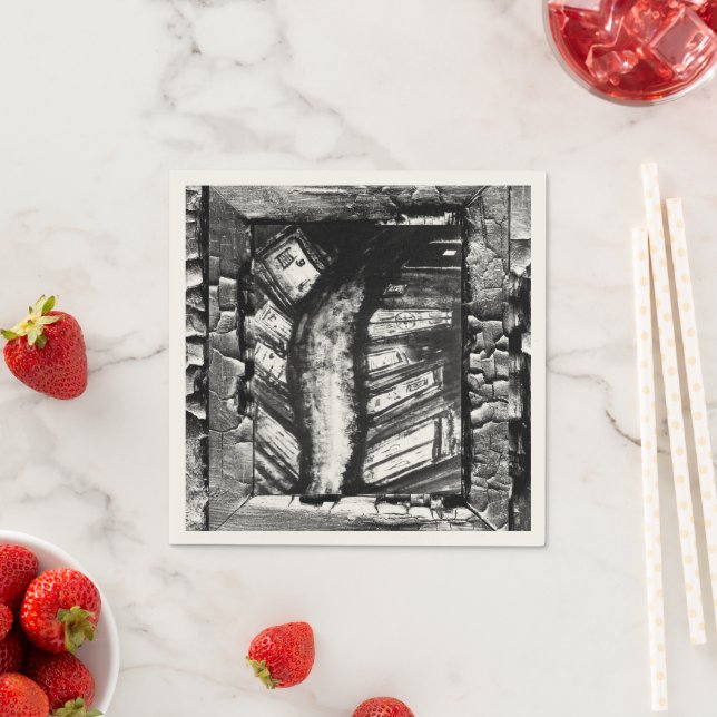Serviette Jetable Chemin cauchemardesque (En situation)