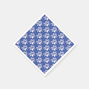 Serviette Jetable Chevaux bleus et blancs pour les serviettes de