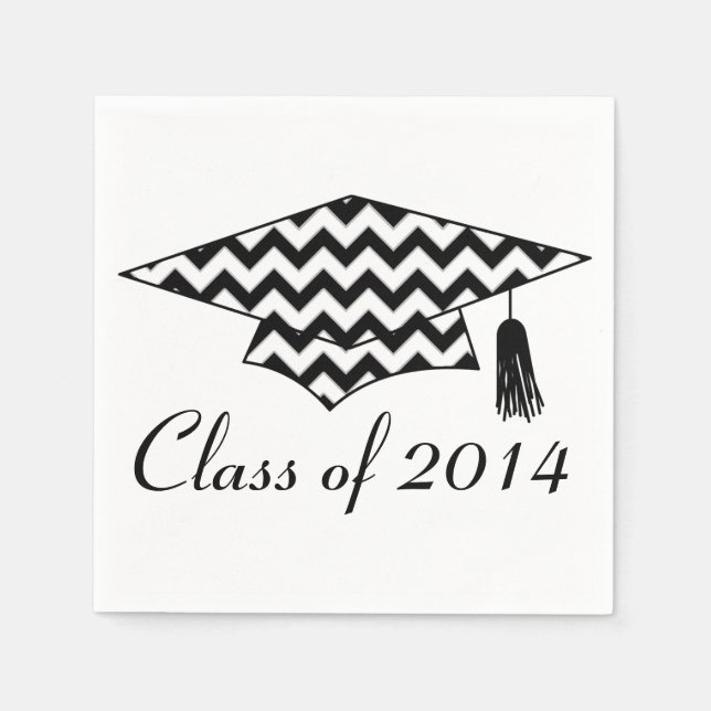 Serviette Jetable Chevron Imprimez des serviettes sur mesure (Devant)