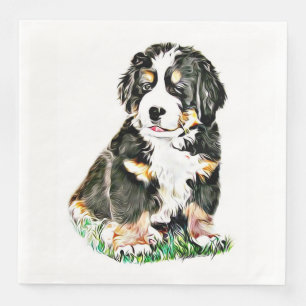 Serviette Jetable Chien de montagne bernois