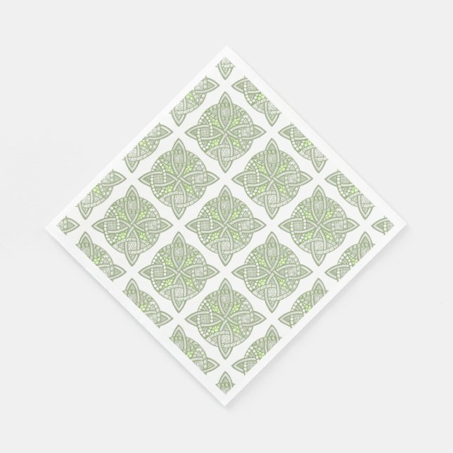 Serviette Jetable Choisissez votre couleur Celtic Knot Motif (Coin)