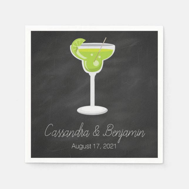 Serviette Jetable Cinco de Mayo Margarita (Devant)