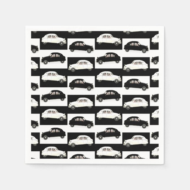 Serviette Jetable Citroen 2 CV (Devant)