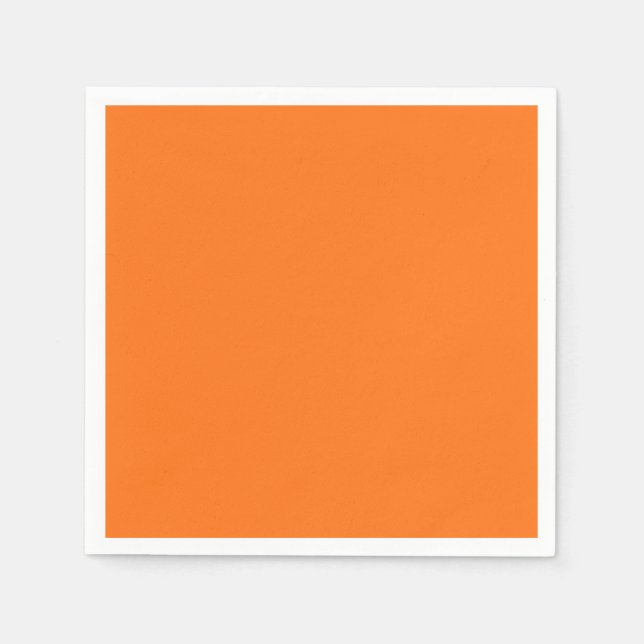 Serviette Jetable Citrouille Orange Standard Cocktail Papier Napkin (Devant)