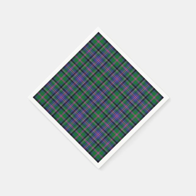 Serviette Jetable Clan Cooper Tartan Plaid (Coin)