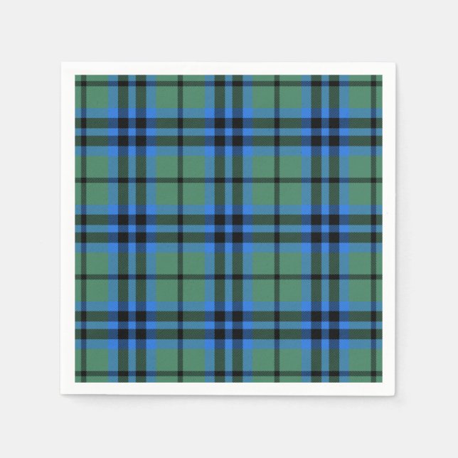 Serviette Jetable Clan Keith Tartan (Devant)