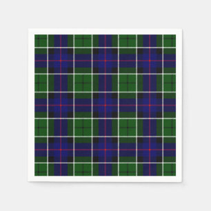 Serviette Jetable Clan Leslie Tartan