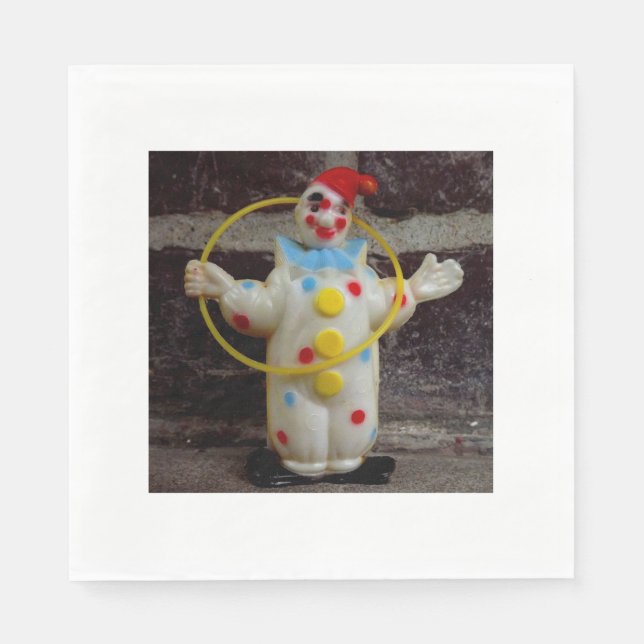 Serviette Jetable Clown (Devant)