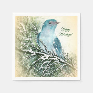 Serviette Jetable Cocktail Bluebird Holiday Napkin