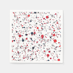 Serviette Jetable Confetti de baseball, NAPKINS DE PARTI PAPIER Tran