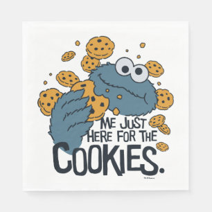 Serviette Jetable Cookie Monster   Me Just Here pour les cookies